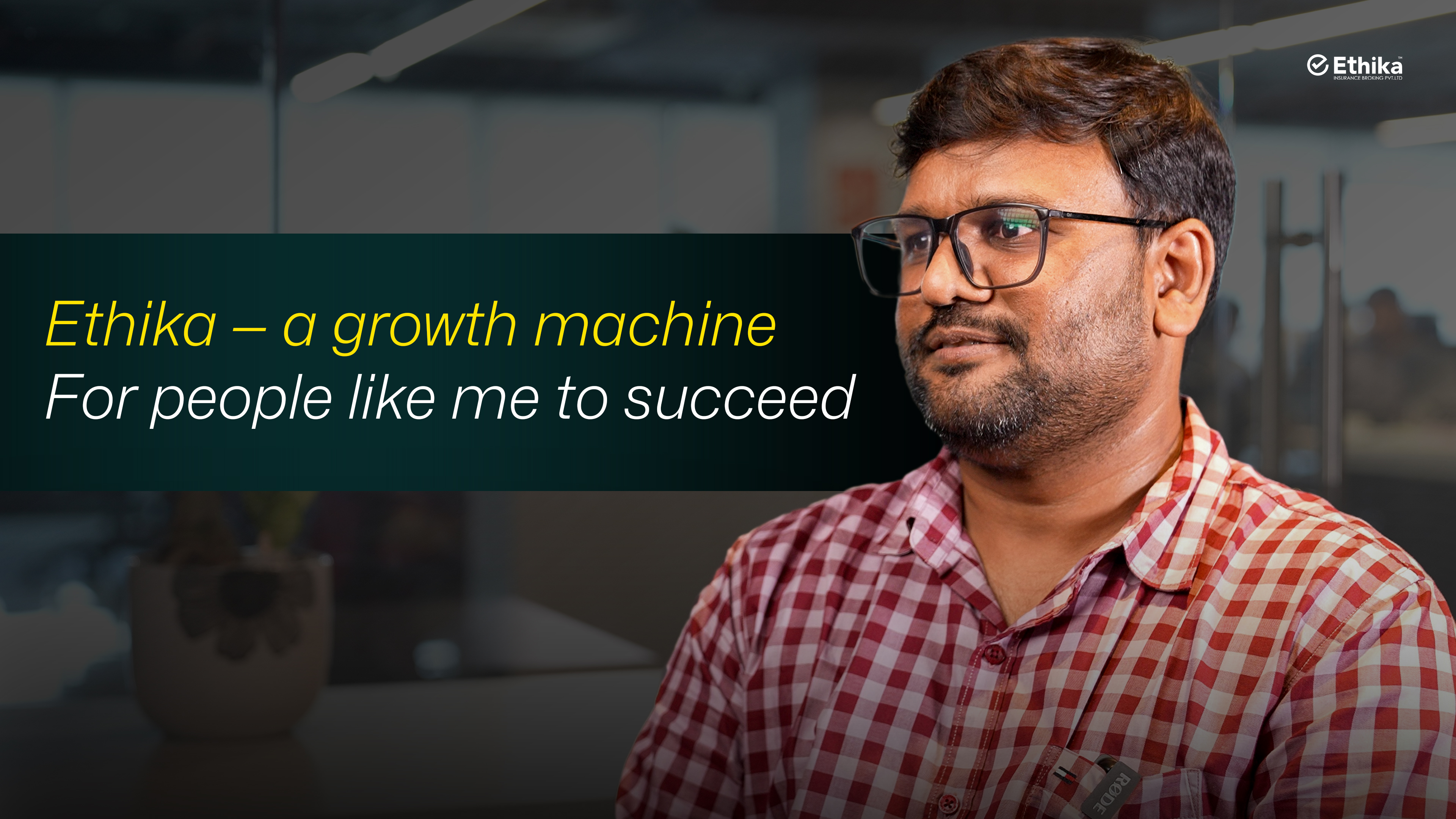 Video testimonial from a new hire on why they joined Ethika