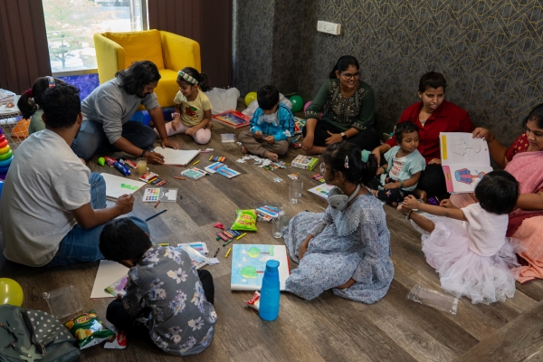 Ethika team brainstorming in the Hyderabad office