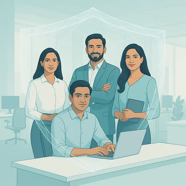 A visual representing family security and peace of mind