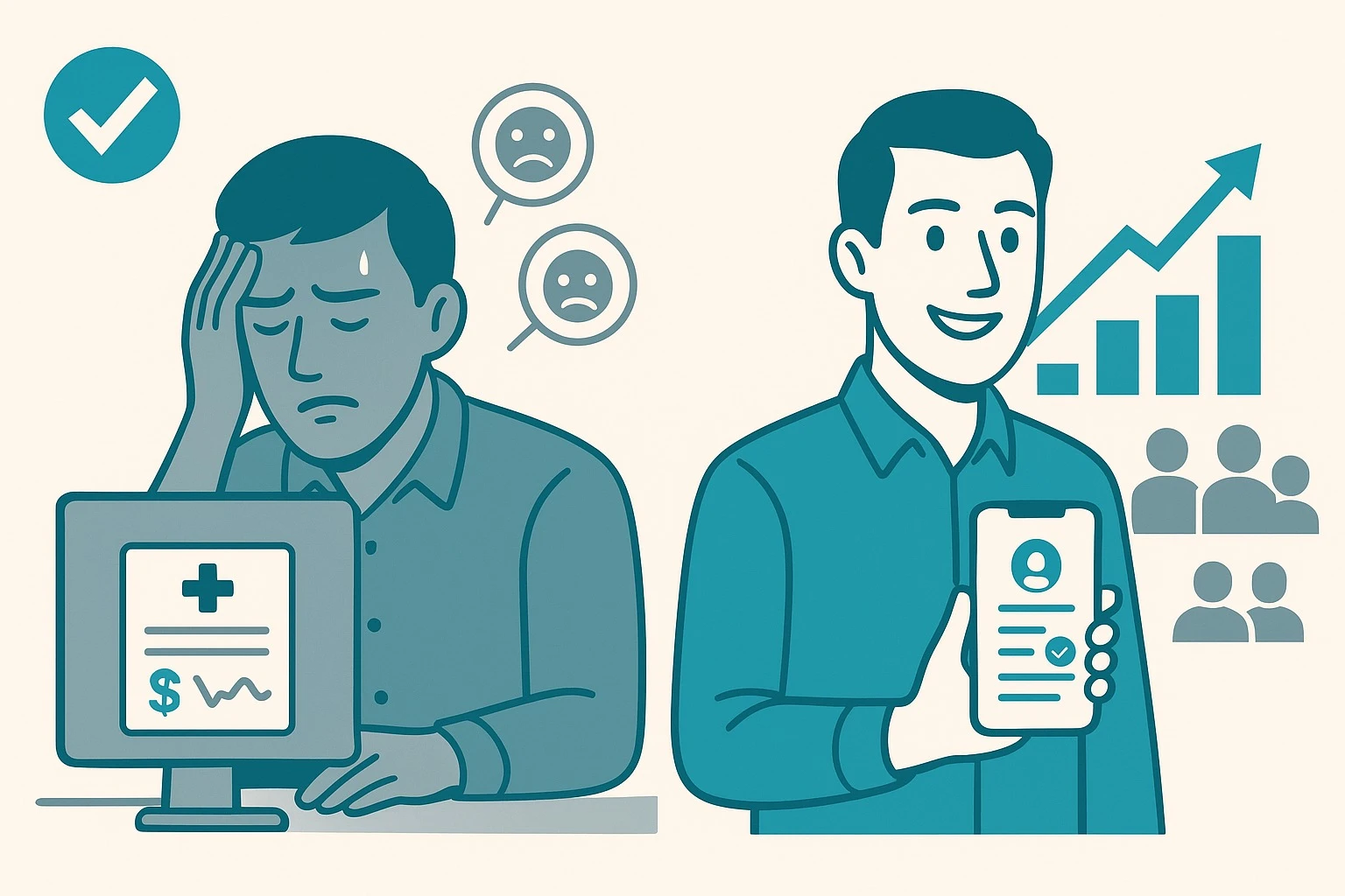 A team of tech professionals collaborating in a modern office