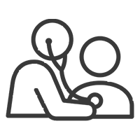 Representation of Doctor Checkup Vector Icon - Employee Wellness Program