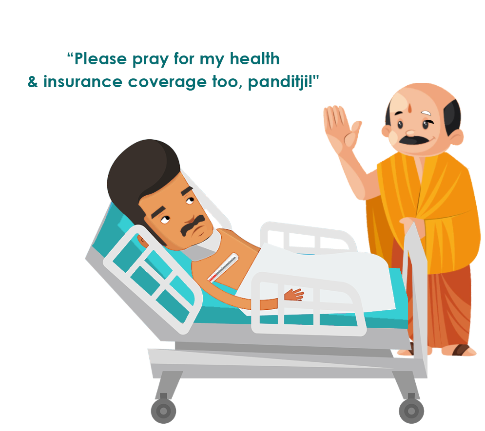 Pandit is Blessing the Patient Meme - Group Health Insurance