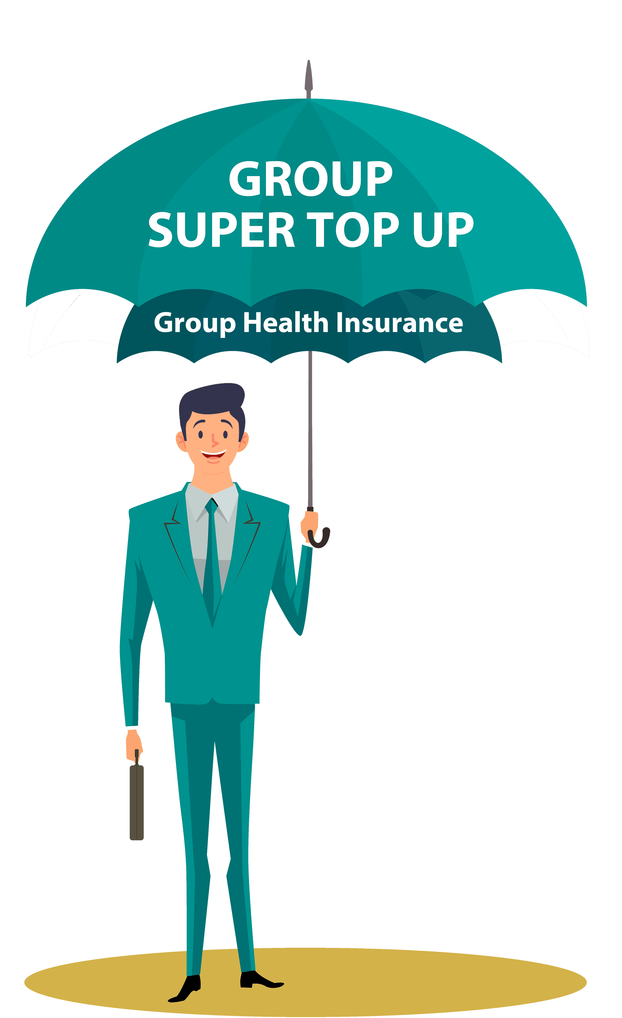 Representing Protection Employee Vector Image - Group Super Top up