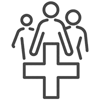 Group Health Insurance - Vector Icon