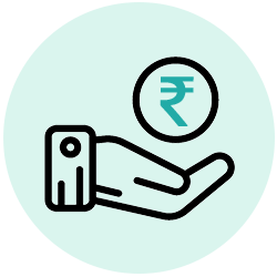 Hand Vector Icon - Gross Premium Underwritten for the FY 2021-22 New India Assurance Workmen Compensation Policy 